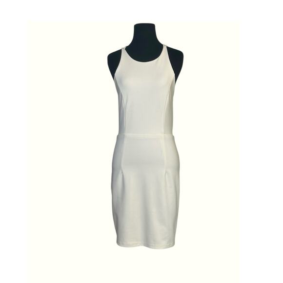 Lavish Alice White Body Con Strappy Back Party Dress  size 10 - Picture 1 of 16